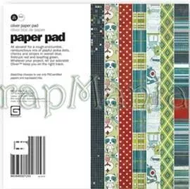 Набор бумаги 15х15 см "Oliver", 36 листов (Basic Grey)