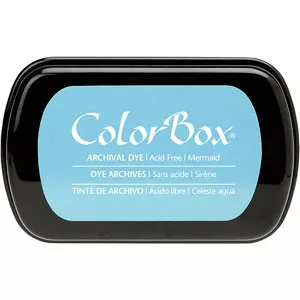 Подушечка чернильная, перманентная 10х6 см ColorBox "Светло-голубая" (Clearsnap)