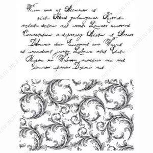 Набор штампов "Письмо, завитки" (Viva Decor)