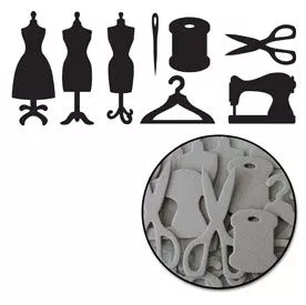 Набор украшений из чипборда "Портной" (Maya Road)