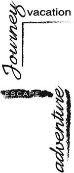 Набор штампов ScrappyCat "Travel Corner Design"