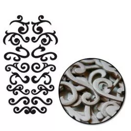 Набор украшений из чипборда "Завитки" (Maya Road)