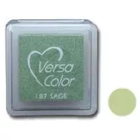 Подушечка чернильная пигментная Versacolor, размер 2,5х2,5 см, цвет шалфей