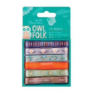 Набор лент "Owl Folk" (DoCrafts)