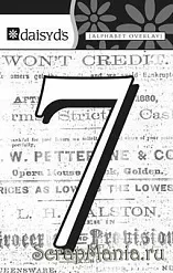 Цифра-оверлей "7", 1 лист (Daisy d's) Цифра-оверлей "7", 1 лист (Daisy d's)