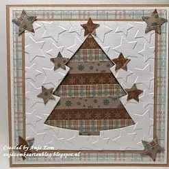 Скотч бумажный "Снежинка" (Marianne design)