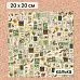 Калька 20х20 см "Заповедник 09", плотность 110 гр/м2 (ScrapMania)