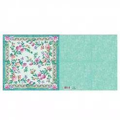 Бумага 15х15 см "Бабушкин сундук. Цветочный платок" (АртУзор)