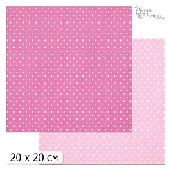20х20 Бумага "Фономикс. Горошки. Дизайн 10" (ScrapMania)