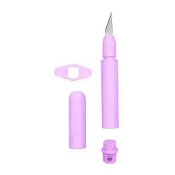 Канцелярский нож, сиреневый матовый, 14х1,8 см Канцелярский нож, сиреневый матовый, 14х1,8 см