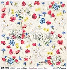 Бумага 30х30 см "Summer meadow. Flowers 1" (ScrapAndMe) Бумага 30х30 см "Summer meadow. Flowers 1" (ScrapAndMe)