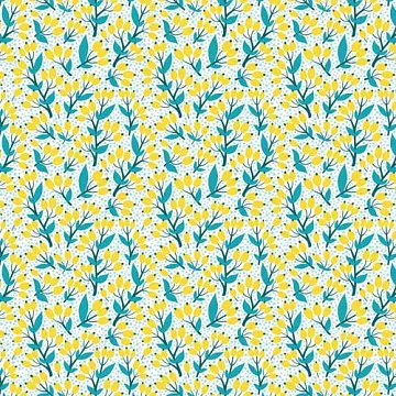 Отрез ткани 50х50 см "Ягодная поляна" (Forestory)