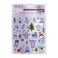 Наклейки 15х17 см с глиттером "Снежный человек" (Mr.Painter) Наклейки 15х17 см с глиттером "Снежный человек" (Mr.Painter)