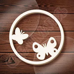 Шейкер "Круг. Бабочки", 8,3 см (СкрапМагия)