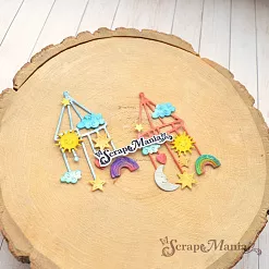 Нож "Детство. Мобиль", 3,5х7 см (ScrapMania) Нож "Детство. Мобиль", 3,5х7 см (ScrapMania)