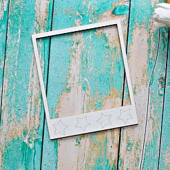 Украшение из чипборда "Рамочка. Звёзды 2" (ScrapКрым) Украшение из чипборда "Рамочка. Звёзды 2" (ScrapКрым)