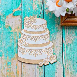 Украшение из чипборда "Торт" (ScrapКрым) Украшение из чипборда "Торт" (ScrapКрым)