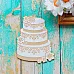Украшение из чипборда "Торт" (ScrapКрым) Украшение из чипборда "Торт" (ScrapКрым)