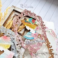 Нож "Дамские штучки. Рамка с барышней", 8,8х12,6 см (ScrapMania)