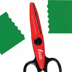 Фигурные ножницы "Зубцы", длина лезвия 4,5 см (Brauberg)