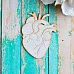 Украшение из чипборда "Сердце анатомическое" (ScrapКрым)