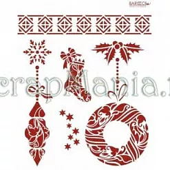 Трафарет пластиковый многоразовый 20*25см «Праздничные атрибуты» Трафарет пластиковый многоразовый 20*25см «Праздничные атрибуты»
