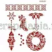 Трафарет пластиковый многоразовый 20*25см «Праздничные атрибуты» Трафарет пластиковый многоразовый 20*25см «Праздничные атрибуты»