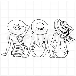 Штамп "На море хорошо", 9х5 см (Скрапклуб) Штамп "На море хорошо", 9х5 см (Скрапклуб)