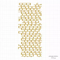 Нож "Кирпичи мелкие", 6,4х13,7 см (Mr.Painter)