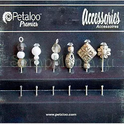 Набор булавок "Винтажное серебро" (Petaloo)