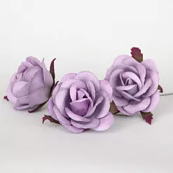 Цветок розы коттеджной "Средний. Светло-сиреневый", 4 см, 1 шт (Craft)