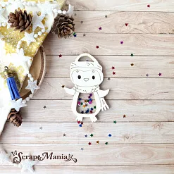 Чипборд "Снеговички. Шейкер. Пингвин маленький" (ScrapMania)