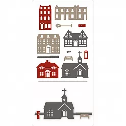 Набор ножей для вырубки Xcut "Здания" (DoCrafts)