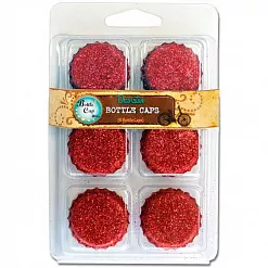 Набор декоративных крышек "Красные" (Bottle Cap inc.)