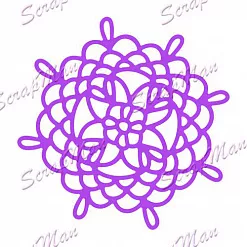 Нож для вырубки "Маленькая вязаная салфетка" (Scrapman)