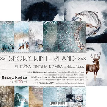 Набор бумаги 15х15 см "Snowy Winterland", 24 листа (CraftO'clock) Набор бумаги 15х15 см "Snowy Winterland", 24 листа (CraftO'clock)