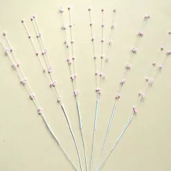 Набор длинных тычинок с бусинами "Розовые", 10 шт (Impresse)