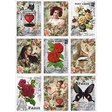 Скрап-карта А4 "С любовью" (ScrapMania)