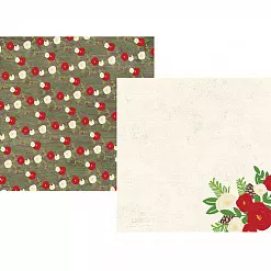 Бумага "Very merry. Season's greetings" (Simple Stories) Бумага "Very merry. Season's greetings" (Simple Stories)