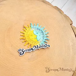 Нож "Русские сказки. Солнце и луна", 5х5 см (ScrapMania) Нож "Русские сказки. Солнце и луна", 5х5 см (ScrapMania)