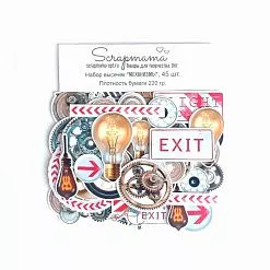 Набор высечек "Механизмы", 45 шт (Scrapmama)