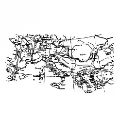 Штамп "Фон карта с меридианами" (Студия "Елена") Штамп "Фон карта с меридианами" (Студия "Елена")