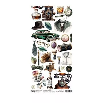 Бумага 13х28 см "Мужские правила. Лист для вырезания 2" (Fantasy)