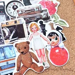 Набор высечек из бумаги "СССР. Пионерский значок", 31 шт (ScrapMania)