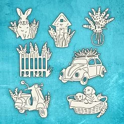 Чипборд "Лавандовый рай", 12х15 см (CraftStory) Чипборд "Лавандовый рай", 12х15 см (CraftStory)