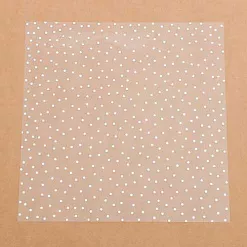 Пленка 30х30 см с фольгированием "Серебряный горошек" (АртУзор)
