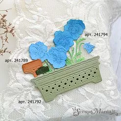 Нож "Цветочные кашпо. Прямоугольные", 8,3х2,9 см (ScrapMania) Нож "Цветочные кашпо. Прямоугольные", 8,3х2,9 см (ScrapMania)