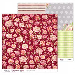 Бумага 30х30 см "Рукодельный будуар 05" (Muscari)