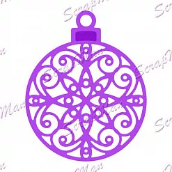 Нож  для вырубки и тиснения "Новогодний декор 2" (Scrapman)