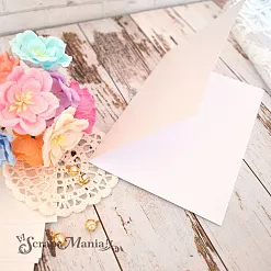 Заготовка для открытки 10х15 см из дизайнерской бумаги Constellation Jade Lizard